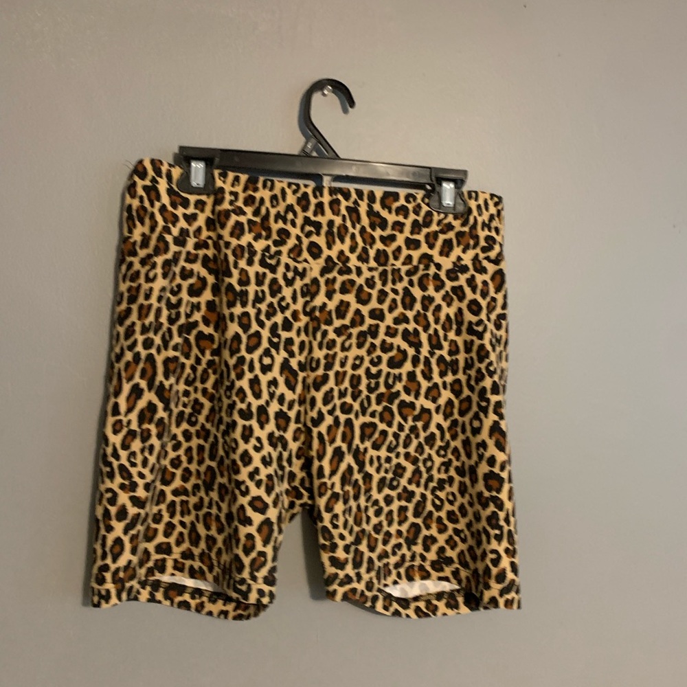 Cheetah Print Biker Shorts